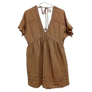 Urban Outfitters Mini Dress in Camel Brown